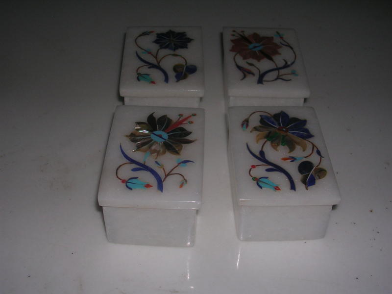 Manufacturers Exporters and Wholesale Suppliers of Marble Small Box 02 Agra Uttar Pradesh